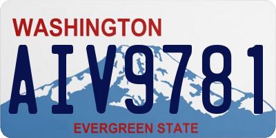 WA license plate AIV9781