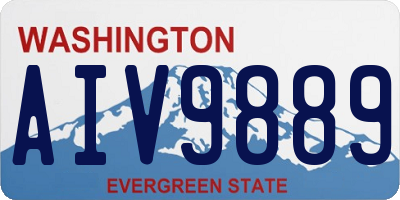 WA license plate AIV9889
