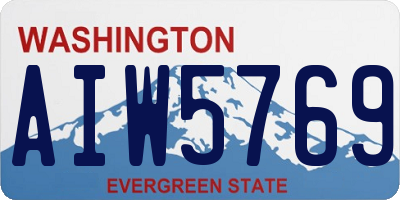 WA license plate AIW5769