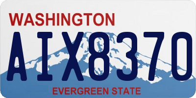 WA license plate AIX8370