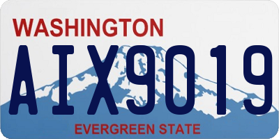 WA license plate AIX9019