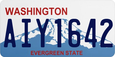WA license plate AIY1642