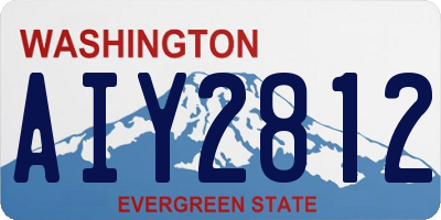 WA license plate AIY2812