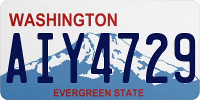 WA license plate AIY4729