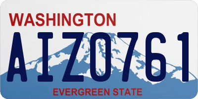 WA license plate AIZ0761