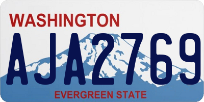 WA license plate AJA2769
