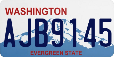 WA license plate AJB9145