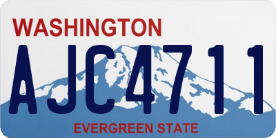 WA license plate AJC4711