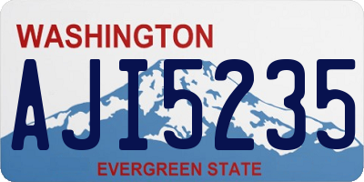 WA license plate AJI5235