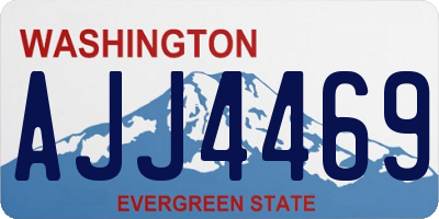 WA license plate AJJ4469