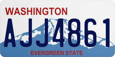 WA license plate AJJ4861