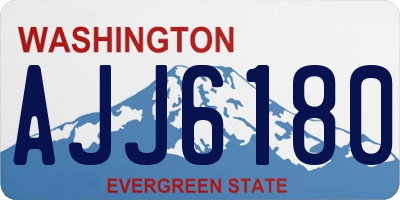 WA license plate AJJ6180