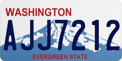 WA license plate AJJ7212