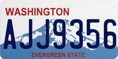 WA license plate AJJ9356