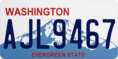 WA license plate AJL9467