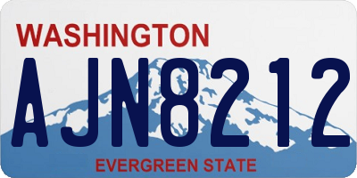 WA license plate AJN8212