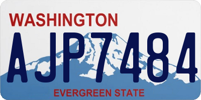 WA license plate AJP7484