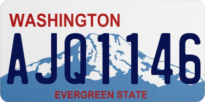 WA license plate AJQ1146