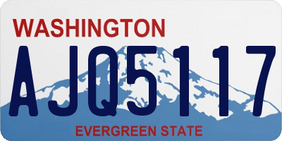 WA license plate AJQ5117
