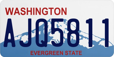 WA license plate AJQ5811
