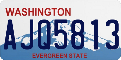 WA license plate AJQ5813
