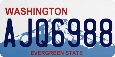 WA license plate AJQ6988