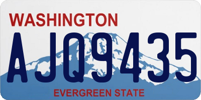 WA license plate AJQ9435