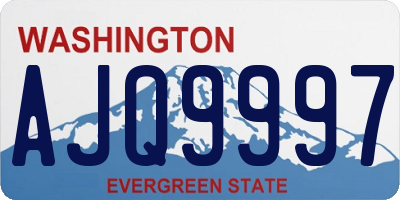 WA license plate AJQ9997