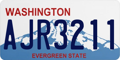 WA license plate AJR3211