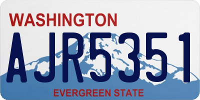 WA license plate AJR5351