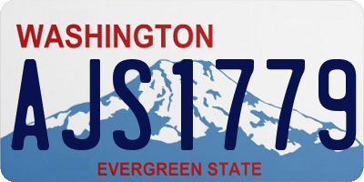 WA license plate AJS1779