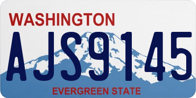 WA license plate AJS9145