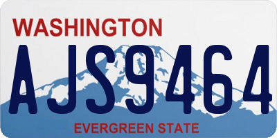 WA license plate AJS9464