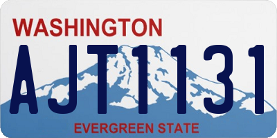 WA license plate AJT1131