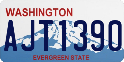 WA license plate AJT1390