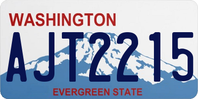WA license plate AJT2215
