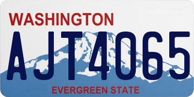 WA license plate AJT4065