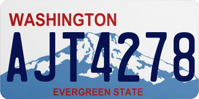 WA license plate AJT4278