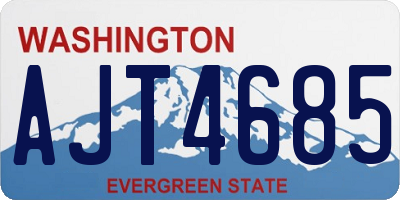 WA license plate AJT4685