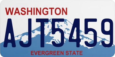 WA license plate AJT5459