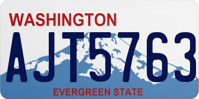 WA license plate AJT5763