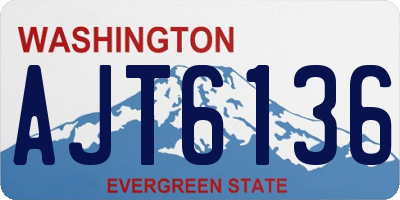 WA license plate AJT6136