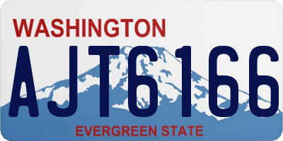 WA license plate AJT6166