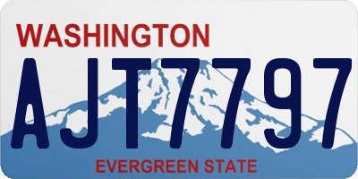 WA license plate AJT7797