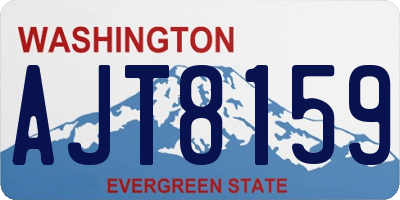WA license plate AJT8159