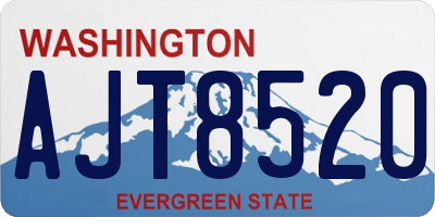 WA license plate AJT8520
