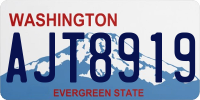 WA license plate AJT8919