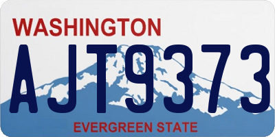 WA license plate AJT9373