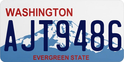 WA license plate AJT9486