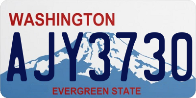 WA license plate AJY3730